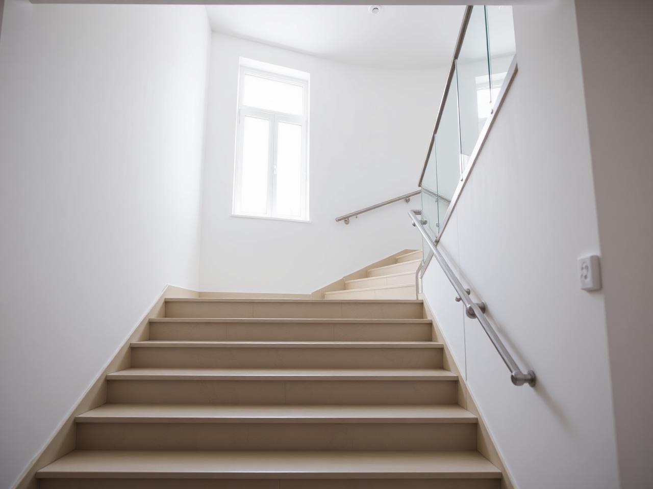Sauberes Treppenhaus in einem Mehrfamilienhaus